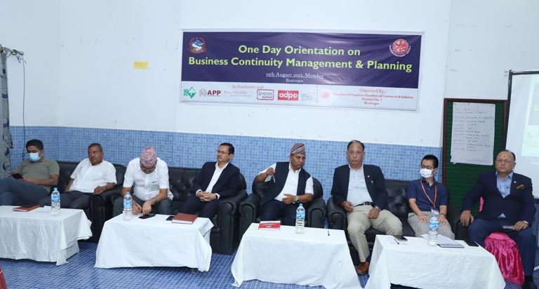 One Day Orientation on Business Continuity Management and Training